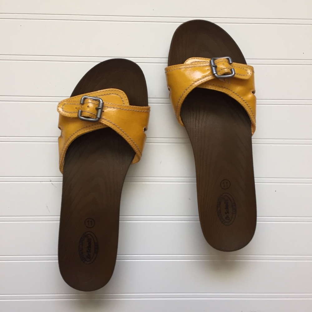 Dr. Scholl’s Yellow Slide Sandal Advanced Comfort